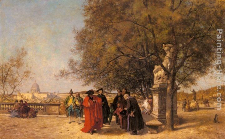 Ferdinand Heilbuth The Greeting In The Park